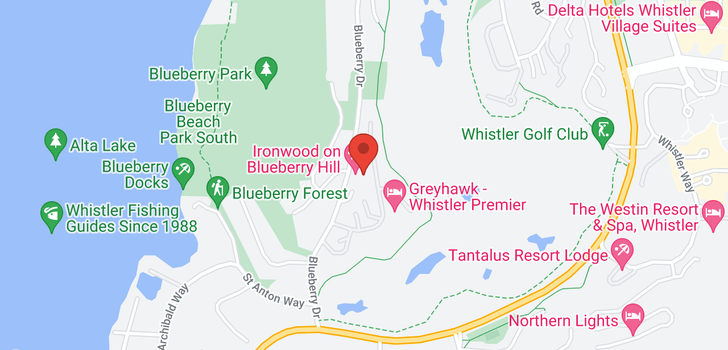 map of 205 3217 BLUEBERRY DRIVE